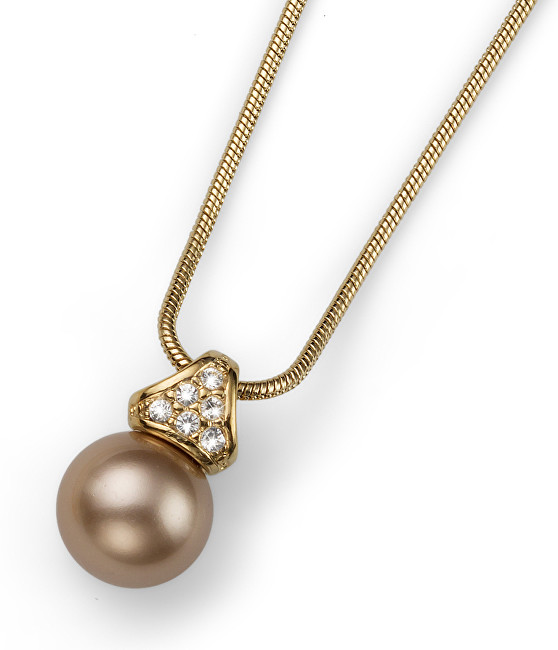 Oliver Weber Náhrdelník s perlou Swarovski Lucent 11618 BEI