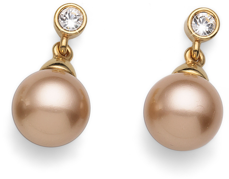 Oliver Weber Náušnice s perlou Swarovski 22559 BEI