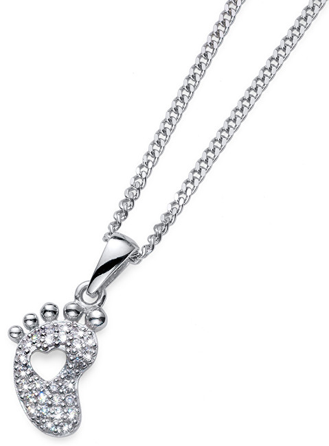 Oliver Weber Stříbrný náhrdelník s dětskou nožičkou Pace 61141 (řetízek, přívěsek)