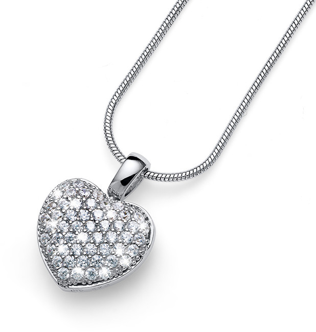 Oliver Weber Stříbrný náhrdelník s krystaly True Love 61147