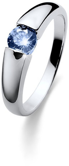 Oliver Weber Stříbrný prsten s modrým krystalem Beach Tender 63224 BLU M (53 - 55 mm)