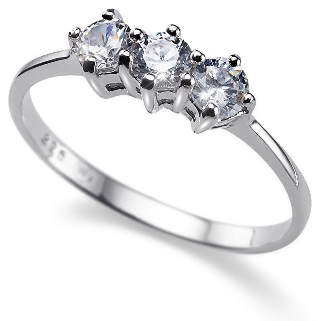 Oliver Weber Stříbrný prsten Simple Three 63216 S (49 - 52 mm)