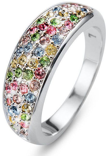 Oliver Weber Zářivý prsten Floral 41142 M (53 - 55 mm)