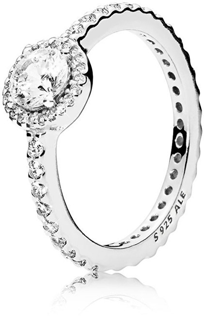 Pandora Oslnivý stříbrný prsten 190946CZ 52 mm