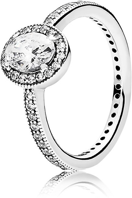 Pandora Oslnivý stříbrný prsten 191017CZ 54 mm