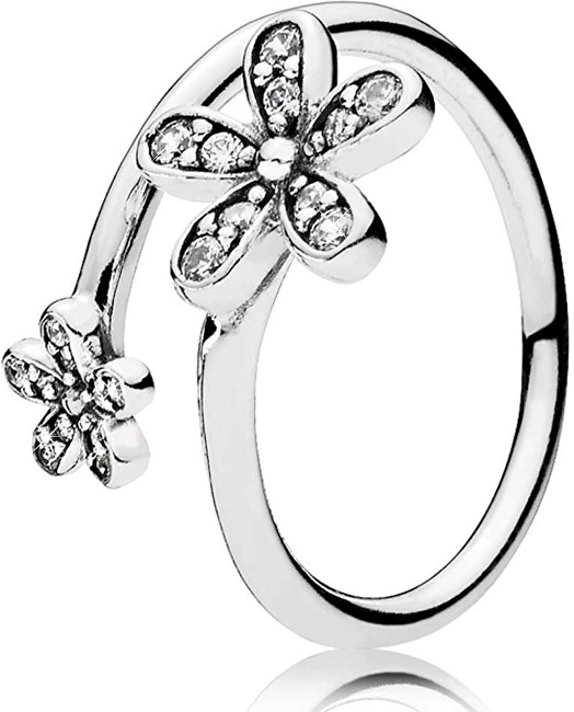 Pandora Romantický sedmikráskový prsten 191038CZ 54 mm