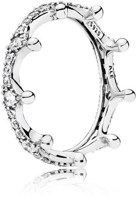 Pandora Překrásný stříbrný prsten Začarovaná koruna 197087CZ 50 mm
