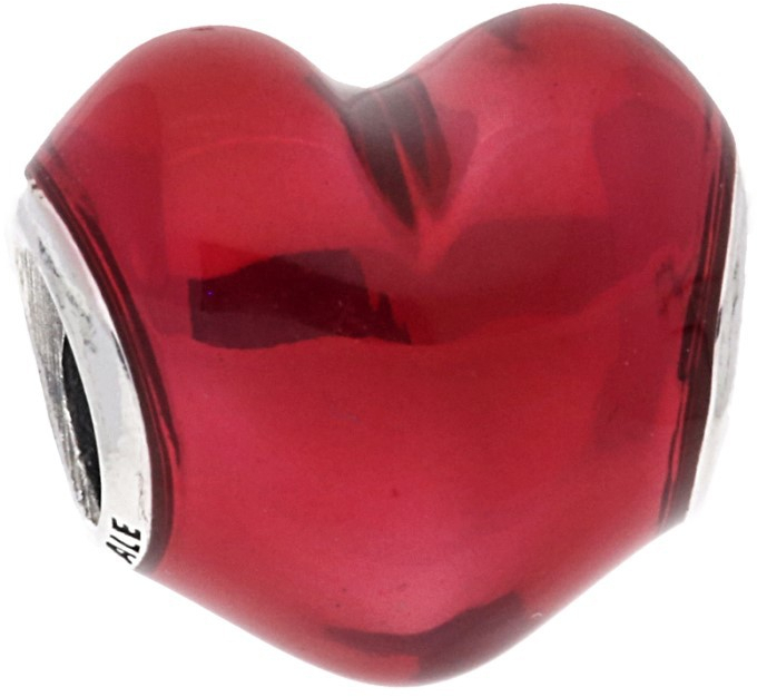 Pandora Romantický korálek Srdce 791814EN62