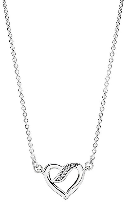 Pandora Srdíčkový náhrdelník 590535CZ