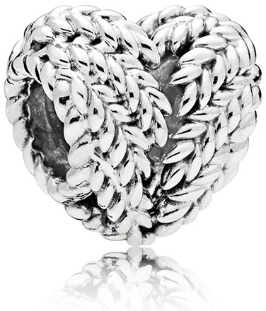 Pandora Stříbrný korálek Obilné srdce 797618