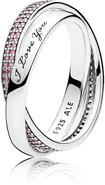 Pandora Stříbrný prsten pro milovanou ženu 196546PCZ 50 mm