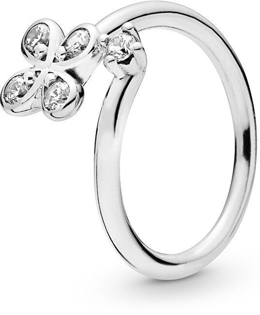 Pandora Stříbrný prsten s květem 197988CZ 52 mm