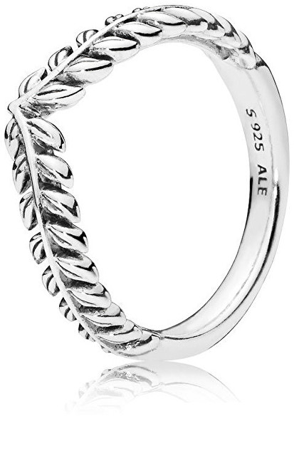 Pandora Stříbrný prsten s obilnými klasy 197681 52 mm