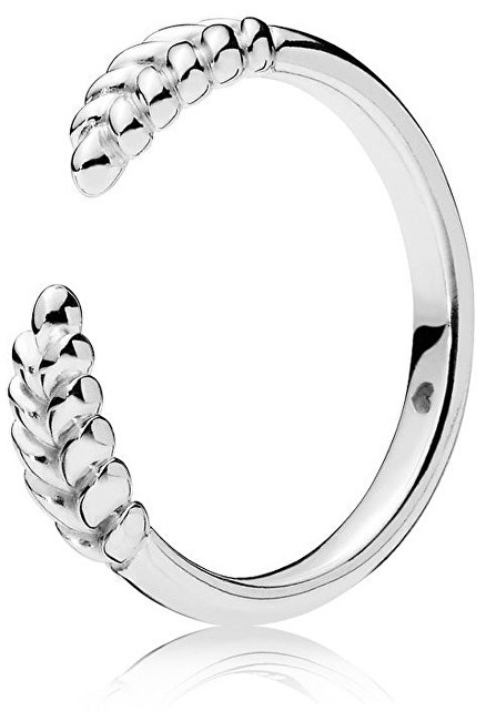 Pandora Stříbrný prsten s obilnými klasy 197699 52 mm