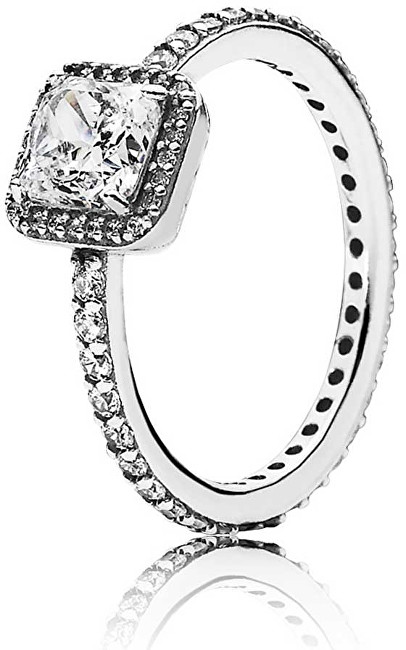 Pandora Stříbrný prsten se zářivými kamínky 190947CZ 54 mm