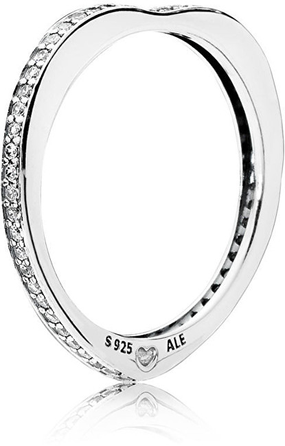 Pandora Stříbrný zamilovaný prsten 197095CZ 54 mm