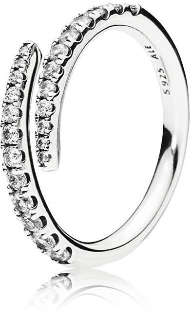 Pandora Třpytivý spirálový prsten 196353CZ 54 mm