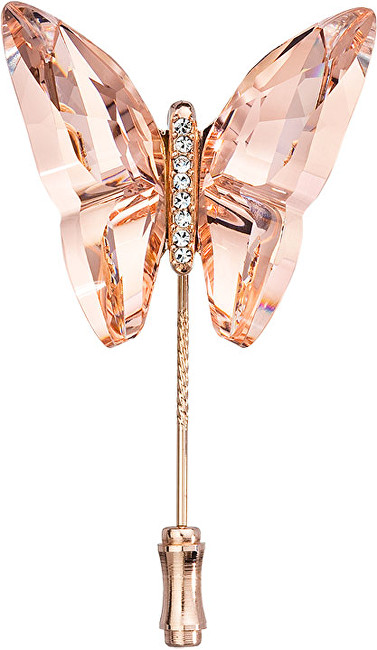 Preciosa Brož Papillon Apricot 2858P49