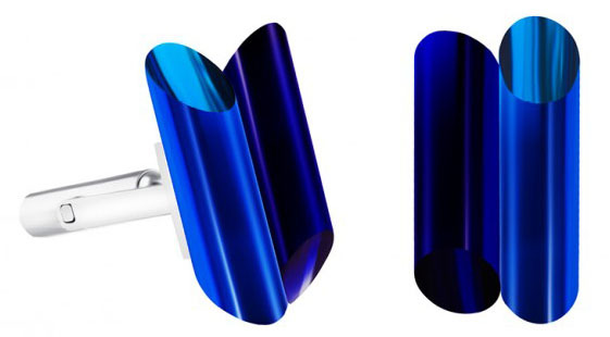 Preciosa Ocelové manžetové knoflíčky s krystaly Neon Collection by Veronica 7307 70