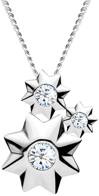 Preciosa Hvězdičkový stříbrný náhrdelník Orion 5245 00 (řetízek, přívěsek)