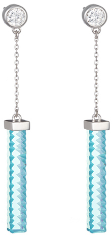 Preciosa Stříbrné náušnice Crystal Line 6051 67