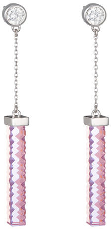 Preciosa Stříbrné náušnice Crystal Line 6051 69