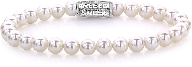 Rebel&Rose Korálkový náramek Pearl Gem RR-60054-S 16,5 cm - S