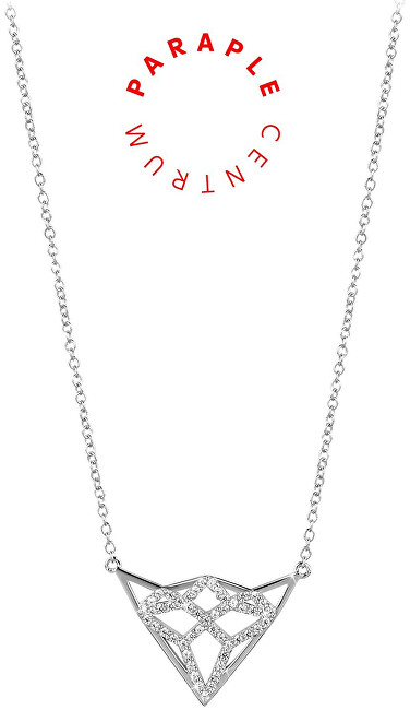 Silver Cat Charitativní stříbrný náhrdelník se zirkony SC292 - CENTRUM PARAPLE