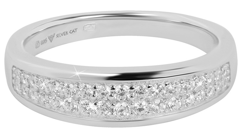 Silver Cat Krásný prsten se zirkony SC269 58 mm