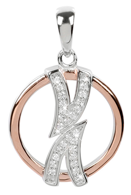 Silver Cat Stříbrný přívěsek s krystalky SC140