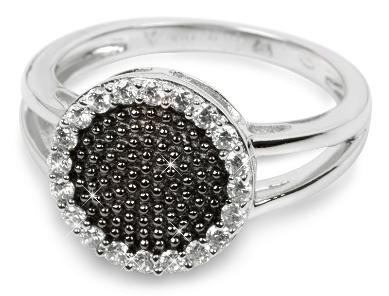 Silver Cat Stříbrný prsten s krystaly SC142 52 mm