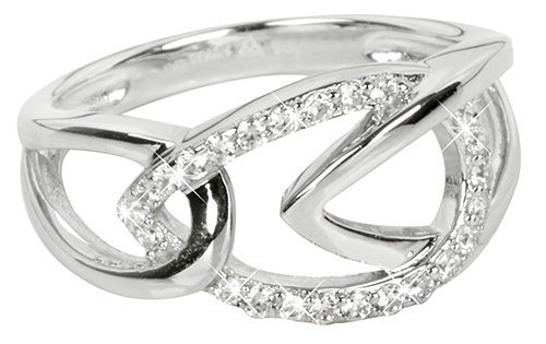 Silver Cat Stříbrný prsten se zirkony SC192 60 mm