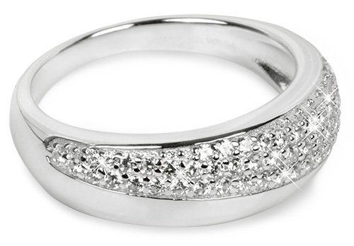 Silver Cat Stříbrný prsten se zirkony SC218 54 mm