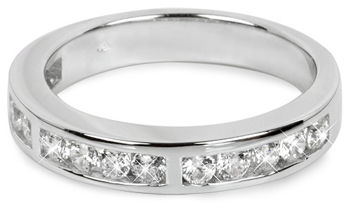 Silver Cat Stříbrný prsten se zirkony SC224 60 mm