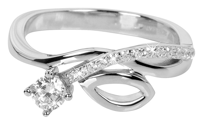 Silver Cat Stříbrný prsten se zirkony SC233 56 mm