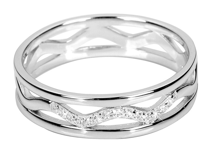 Silver Cat Stříbrný prsten se zirkony SC248 58 mm