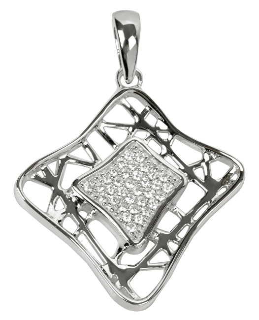 Silver Cat Stříbrný přívěsek s krystaly SC017