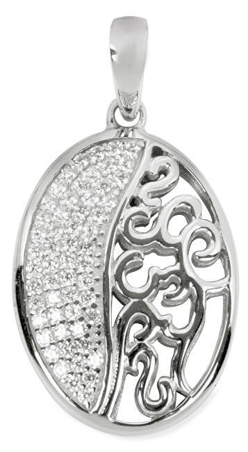 Silver Cat Stříbrný přívěsek s krystaly SC044