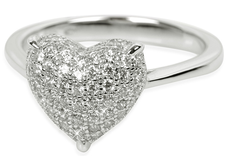 Silver Cat Stříbrný prsten s krystaly SC004 54 mm