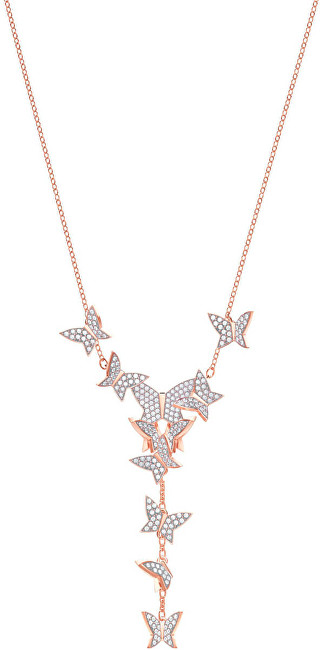 Swarovski Luxusní náhrdelník s motýlky LILIA 5480512