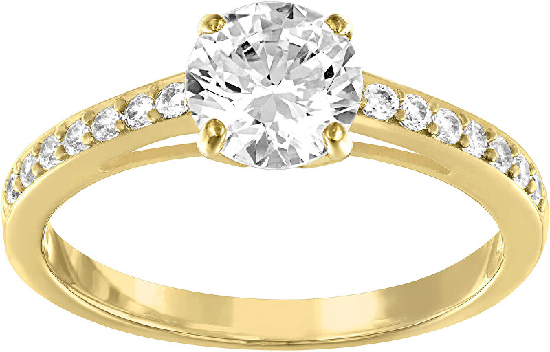 Swarovski Zlatý prsten ATTRACT 5139635_5139067_5112157 58 mm