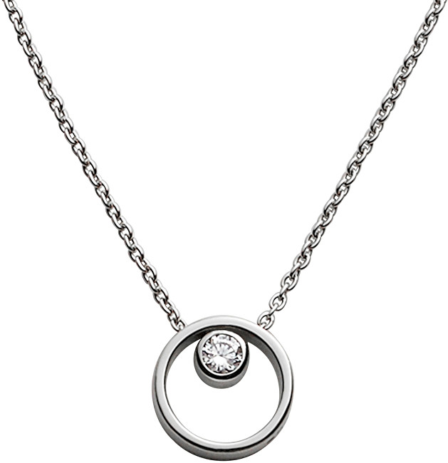Skagen Dámský ocelový náhrdelník s krystalem SKJ0833040