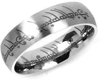 Silvego Ocelový prsten moci z Pána prstenů RRC2010 49 mm