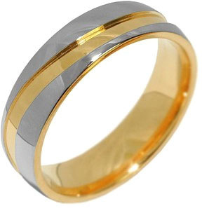 Silvego Snubní ocelový prsten pro muže a ženy MARIAGE RRC2050-M 59 mm