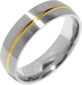 Silvego Snubní ocelový prsten pro muže PARIS RRC2048-M 60 mm