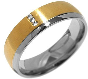 Silvego Snubní ocelový prsten pro ženy VIENNE RRC2046-Z 55 mm