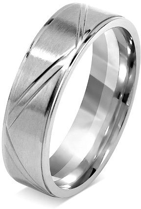 Silvego Snubní prsten pro muže a ženy z chirurgické oceli RRC0465 67 mm