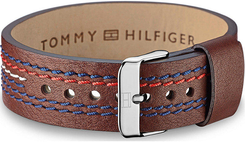 Tommy Hilfiger Hnědý kožený náramek TH2700685