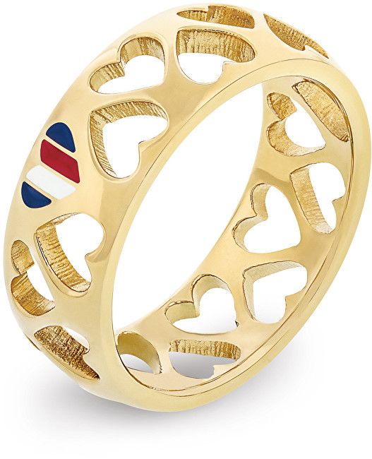 Tommy Hilfiger Luxusní srdíčkový prsten TH2701094 56 mm