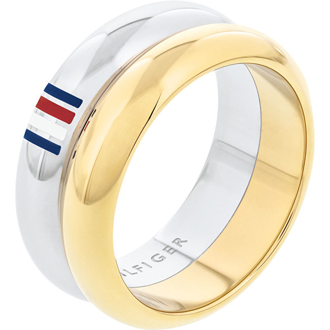 Tommy Hilfiger Ocelový bicolor prsten TH2701096 58 mm